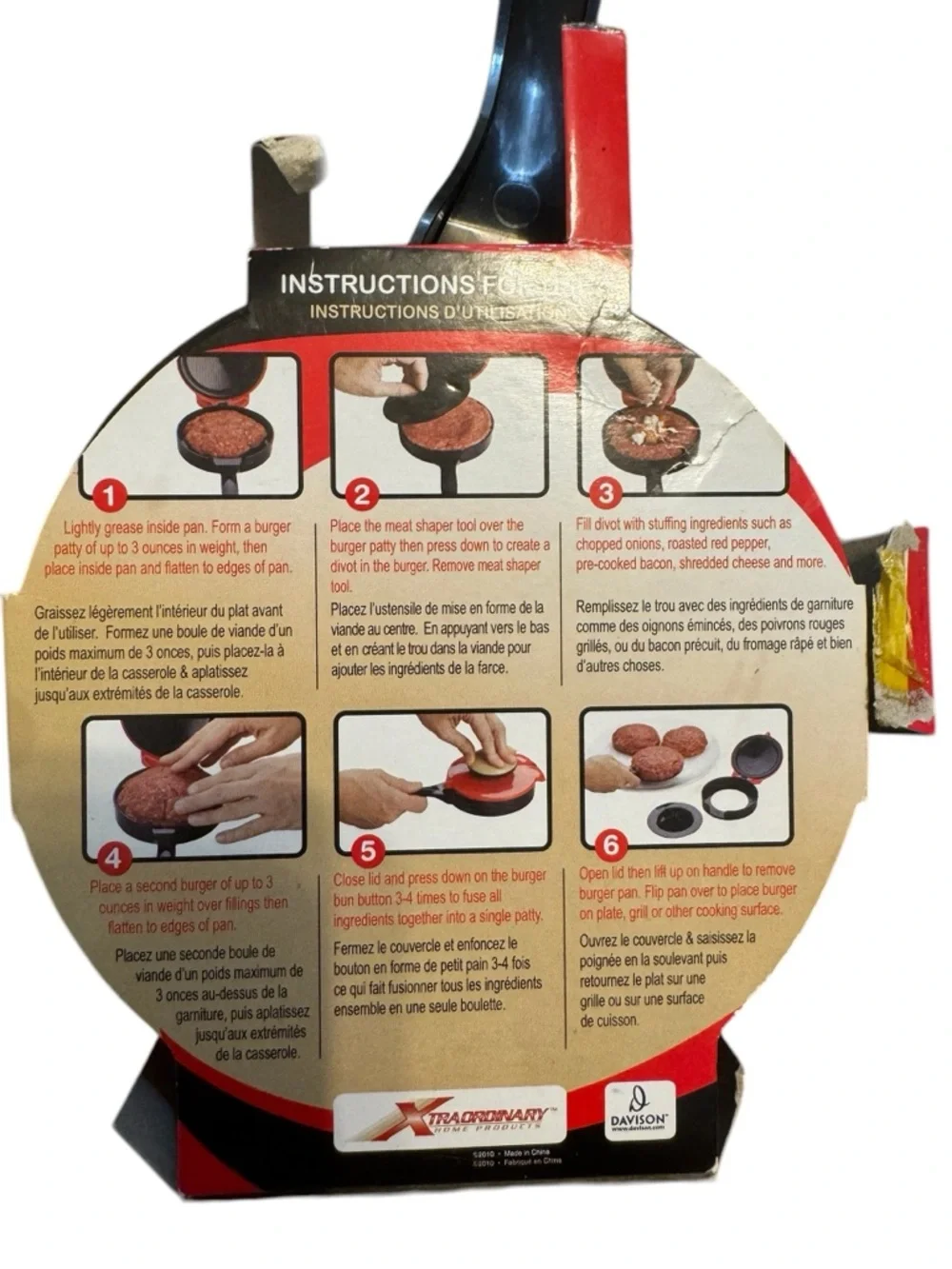 Stuff-A-Burger Burger‎ Maker NEW